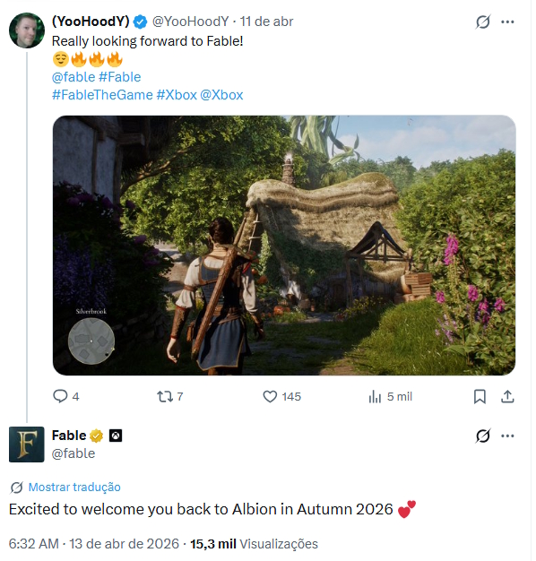 Fable não foi adiado