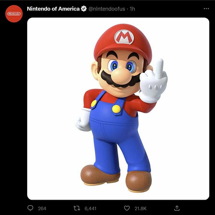 Twitter Nintendo fake