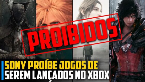 Sony Xbox jogos proibidos
