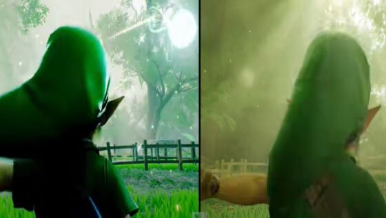 Zelda Ocarina of Time comparativo