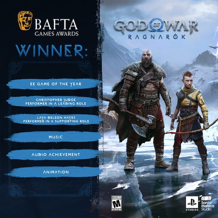 BAFTA Games Awards 2023 - God of War Ragnarok