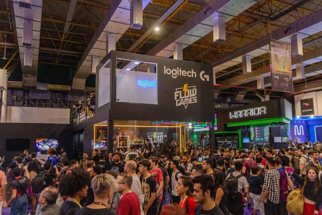 Veja como esta a bgs 2023 brasil game show com tag games e leleco do f