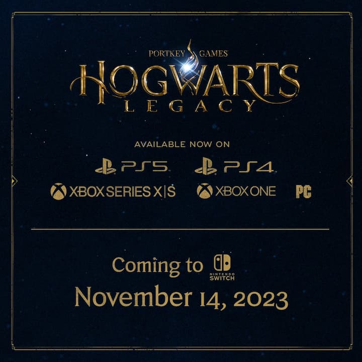 Hogwarts Legacy no Nintendo Switch é adiado e só chega em novembro