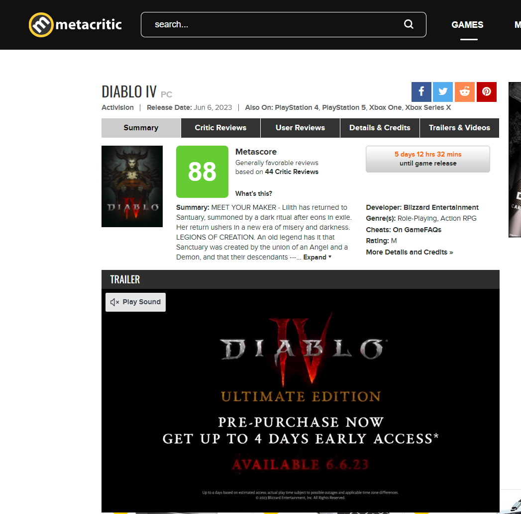 The Witcher 3 de PS5: veja as notas do game no Metacritic