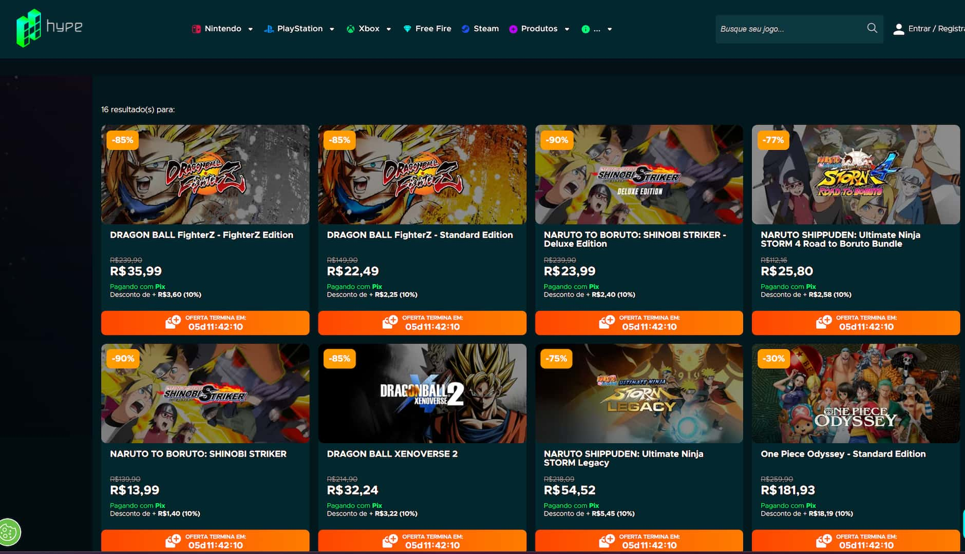 Goku Week na Hype Games traz super promoções em jogos