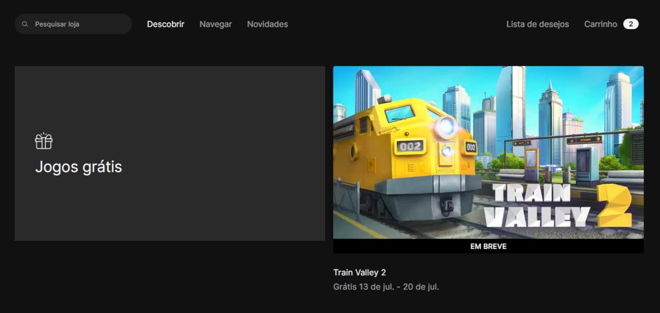 Jogo Gratis - Train Valey 2 - Epic 