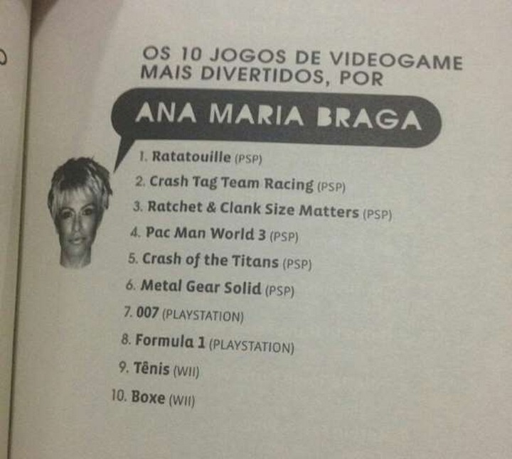 Famosos Gamer Ana Maria Braga
