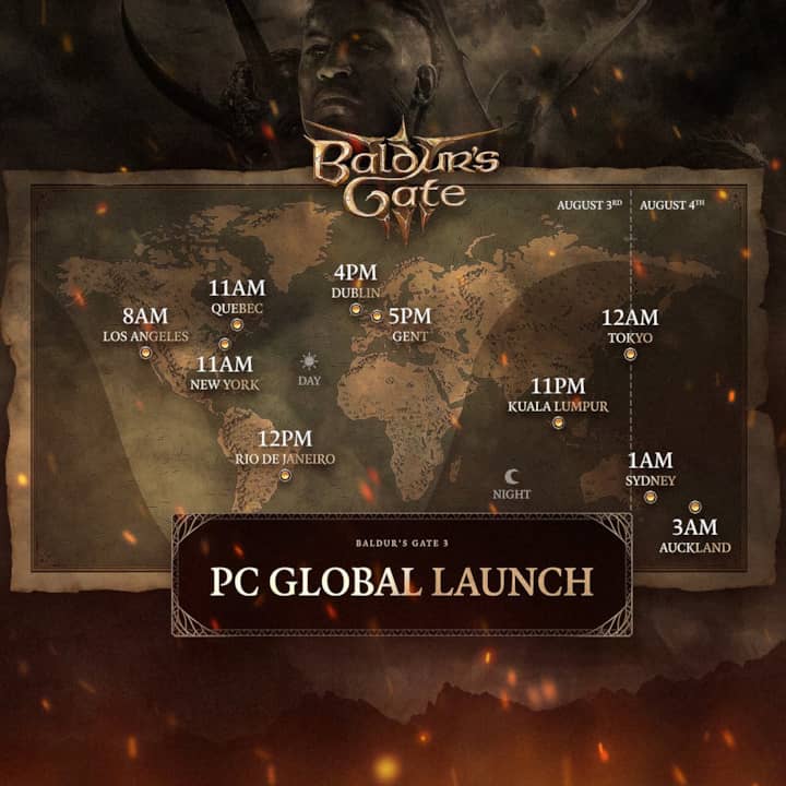 Baldur's Gate 3: que dias e horas o jogo chega ao Brasil?