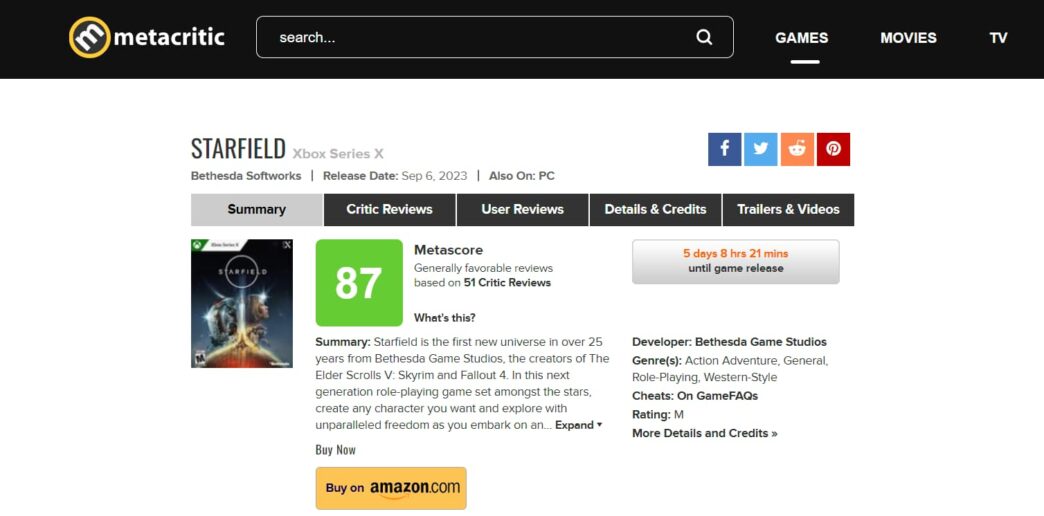 As notas do Metacritic não contam para o sucesso de um jogo, diz