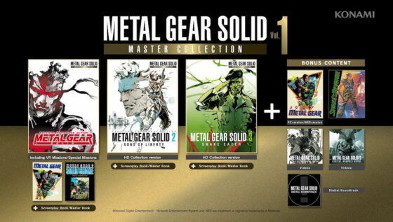 Metal Gear Solid Master Collection Vol 1 aviso sensível