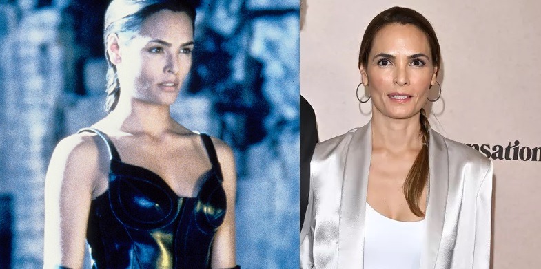 Talisa Soto no filme Mortal Kombat antes e depois