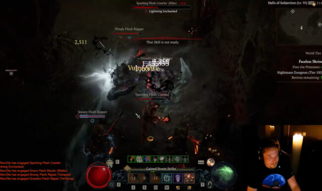 Elon Musk joga Diablo 4 ao vivo no X