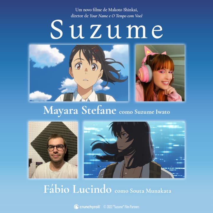 Suzume, nova animação do diretor de Your Name, revela elenco de dublagem