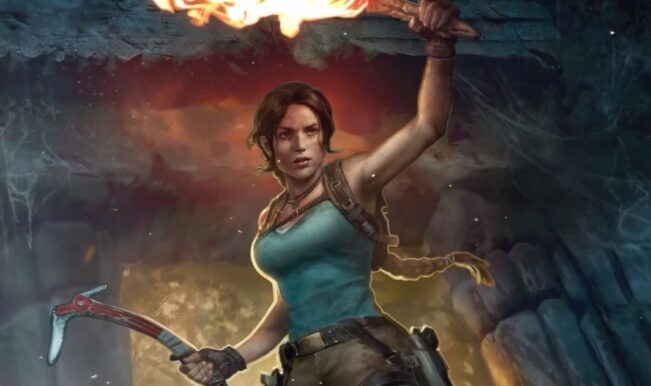 Lara Croft carta Tomb Raider em Magic the Gathering