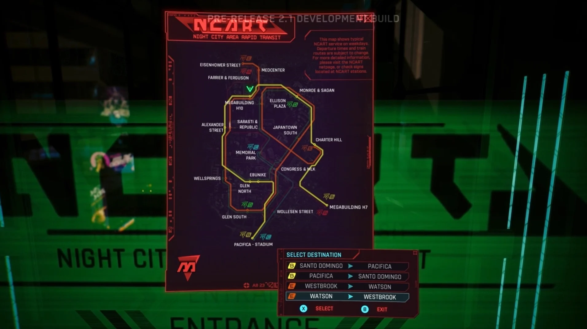 Cyberpunk 2077 metrô