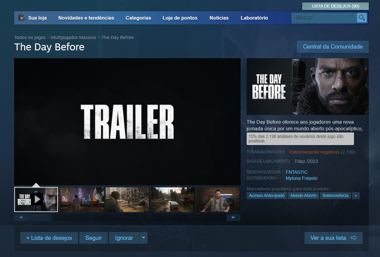 Agora vai? The Day Before ganhará trailer final e página Steam em breve