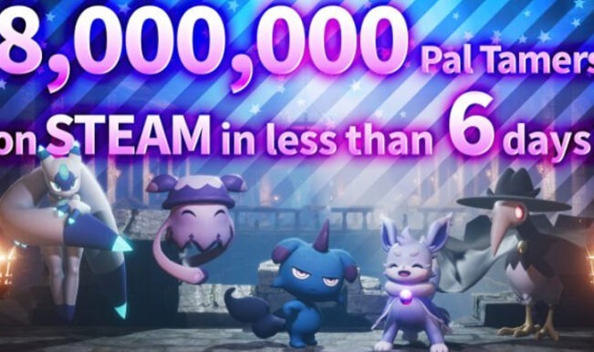 Palworld 8 milhões jogos vendidos no Steam