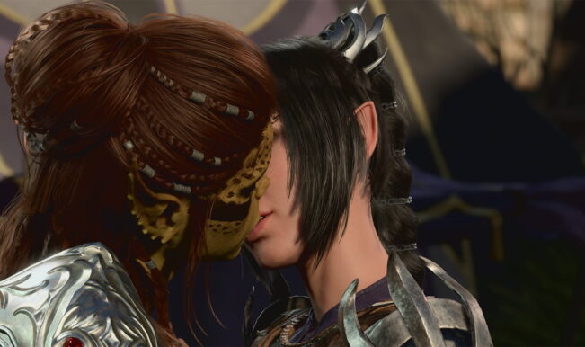 Beijo em Baldurs Gate 3