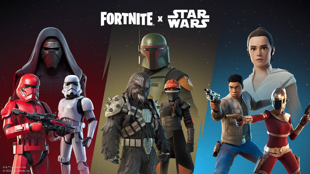 Fortnite e Star Wars - Epic Games e Disney