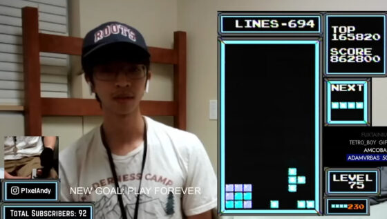 Tetris recorde mundial