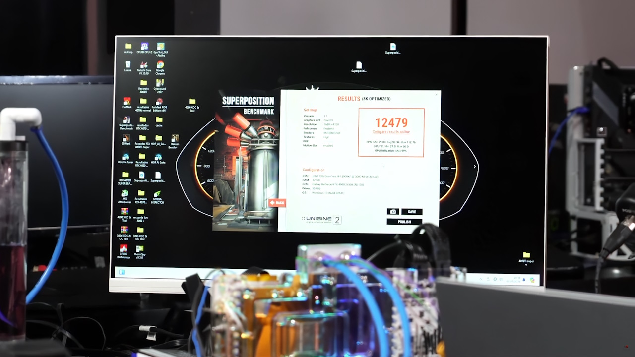 RTX 4090 Super com configuração padrão