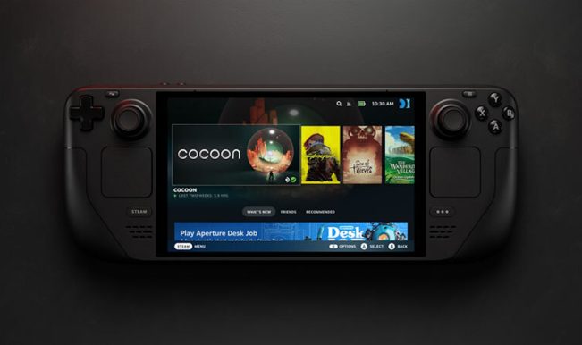 Steam Deck rodando o SteamOS