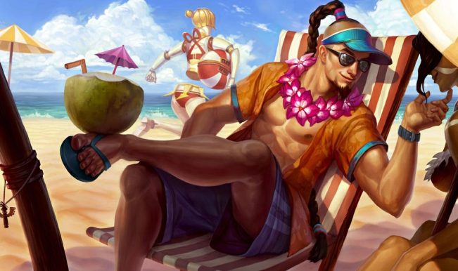 Lee Sin Curtindo o Verão - skin do League of Legends em promoção