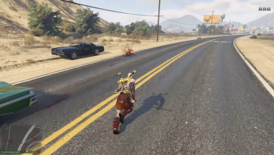 GTA 5 - mod com Kratos do God of War (2)