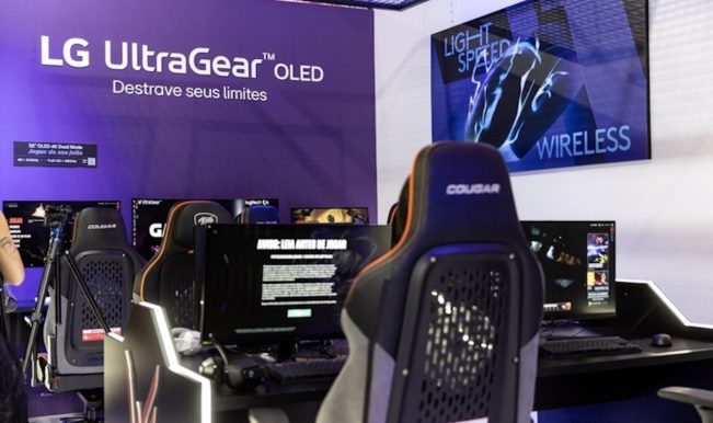 Monitores LG UltraGear na BGS 2024
