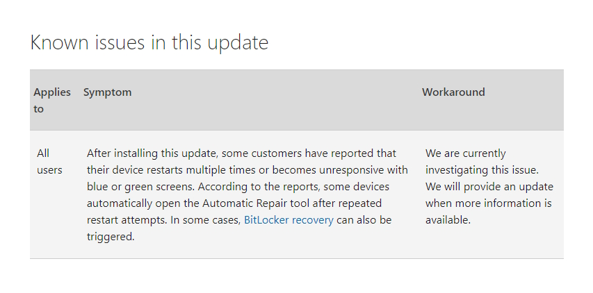 Windows 11 - microsoft reconhece problema com atualização