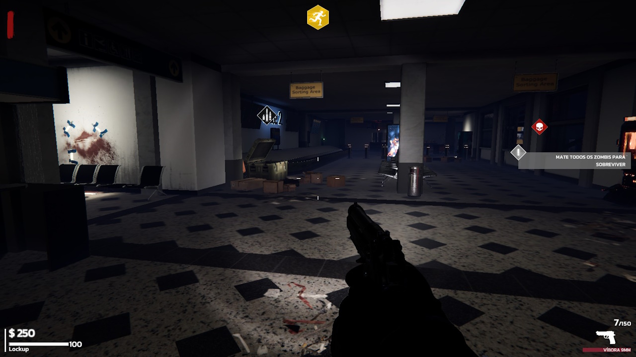 Ultimate Zombie Defense 2 - mapa terminal do aeroporto