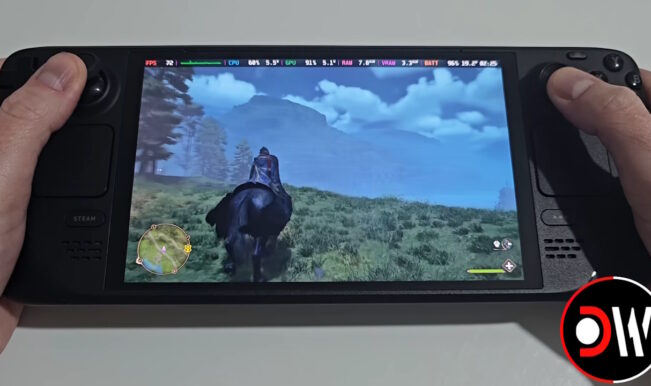 Steam Deck - geração de quadros no Hogwarts Legacy