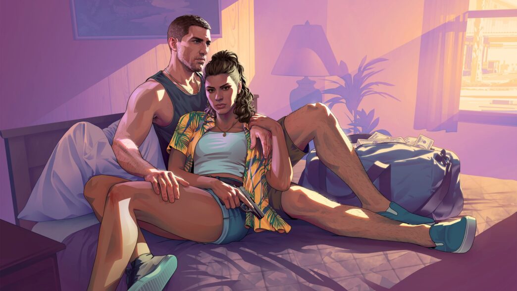 Jason e Lucia ilustração GTA 6