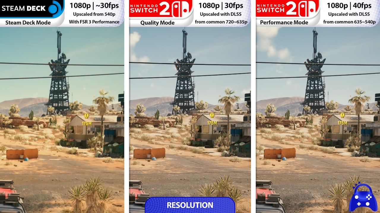 Cyberpunk 2077 Switch 2 vs Steam Deck