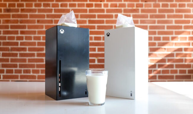 Xbox Series X - jarra de leite