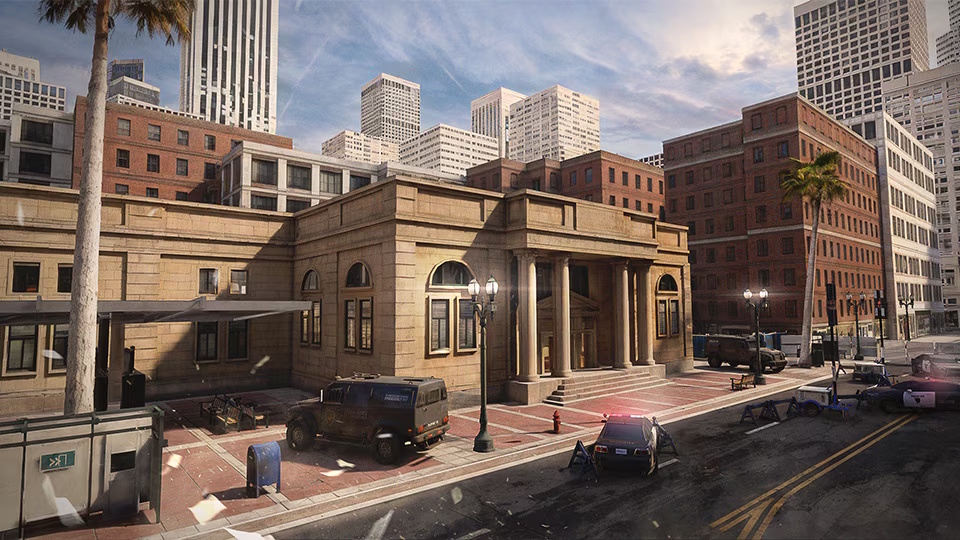 Bank - um dos mapas de Rainbow Six Mobile