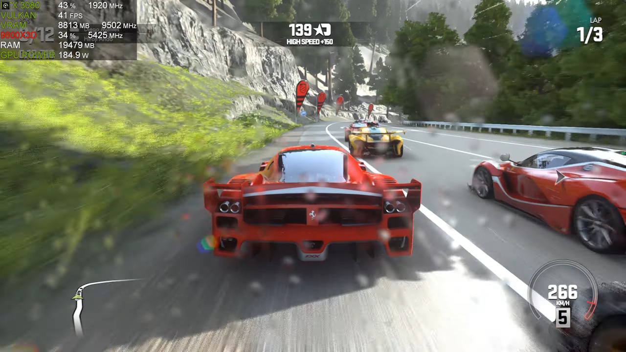 Driveclub - jogo do PlayStation 4 sendo emulado no PC