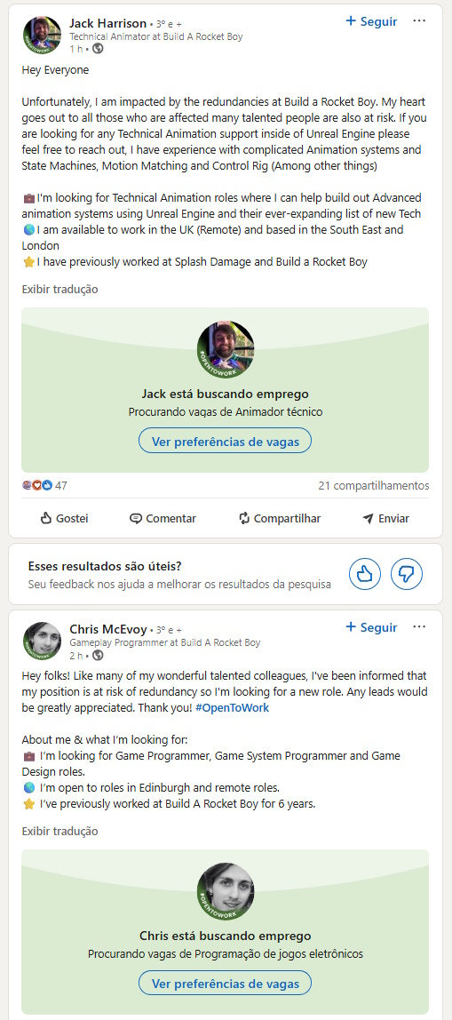 MindsEye - funcionários em posição de risco no Build A Rocket Boy
