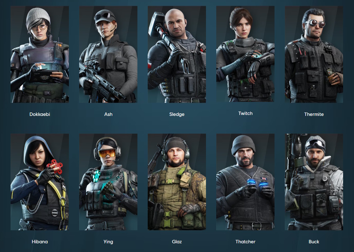 Rainbow Six Mobile - agentes