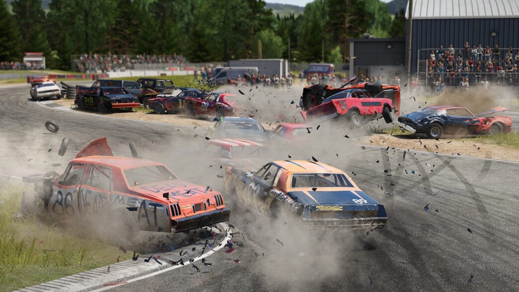 Wreckfest - um dos jogos de corrida em promoção na Steam