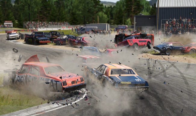 Wreckfest - um dos jogos de corrida em promoção na Steam