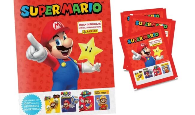 Super Mario figurinhas Panini