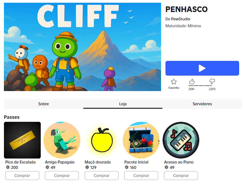 Cliff (Penhasco) - clone de Peak no Roblox (2)