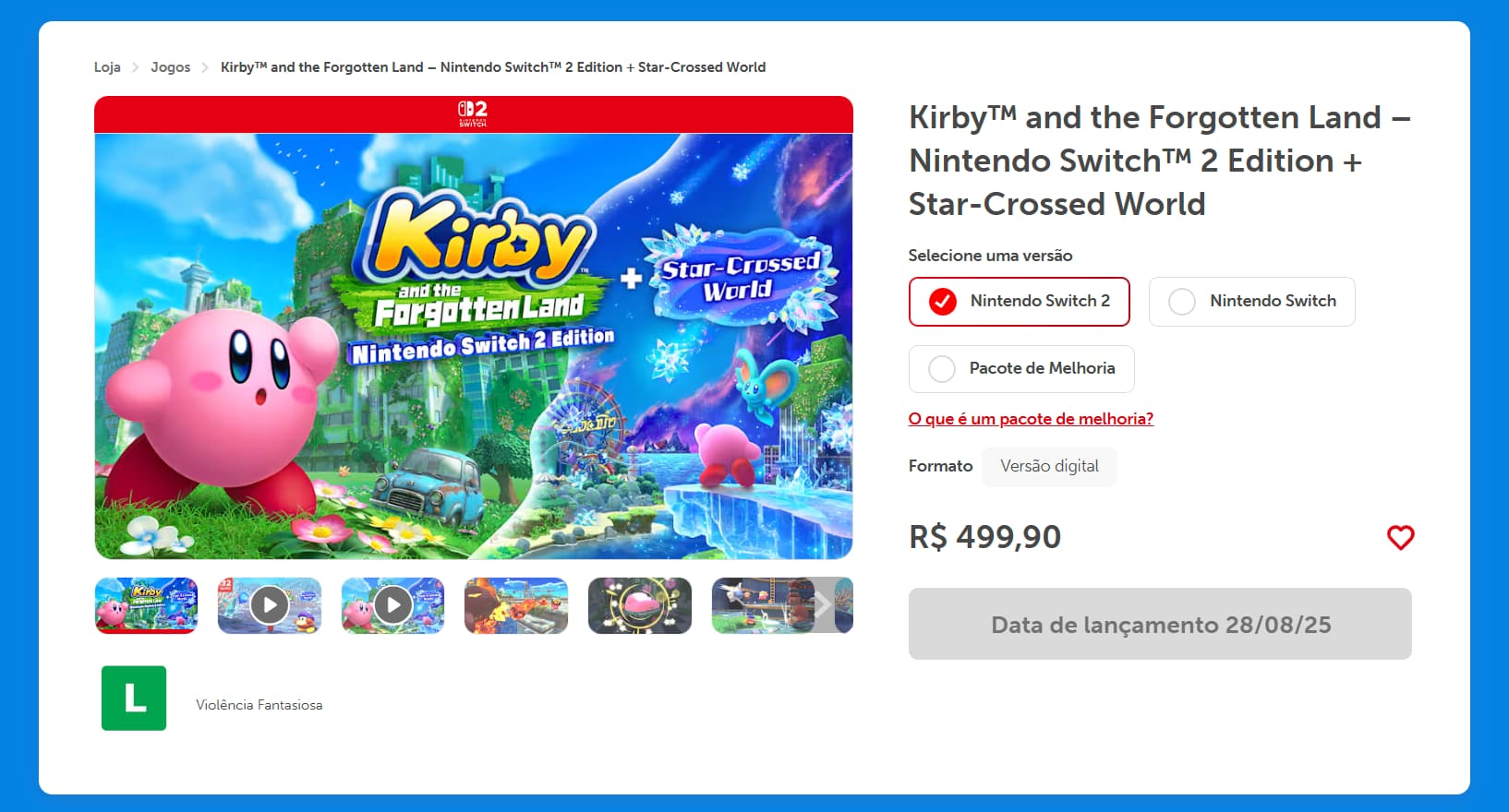 Kirby and the Forgotten Land Switch 2