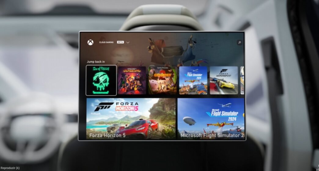 Game Pass Xbox no carro
