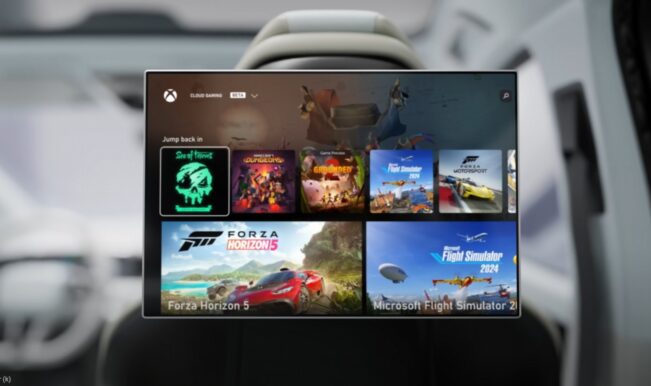 Game Pass Xbox no carro