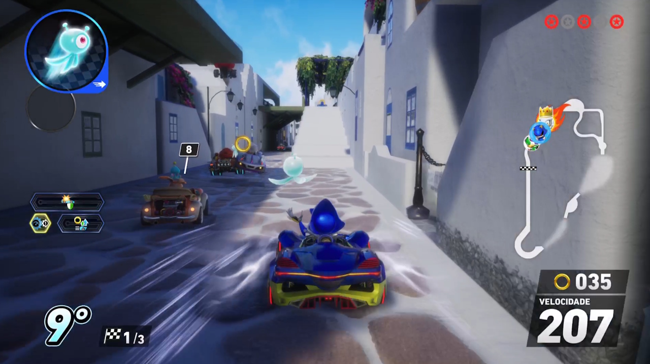Sonic Racing CrossWorlds - corrida