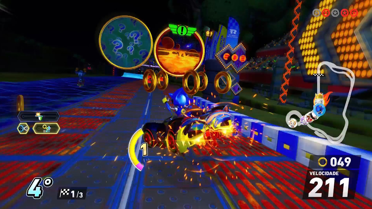 Sonic Racing CrossWorlds - seleção do CrossWorlds