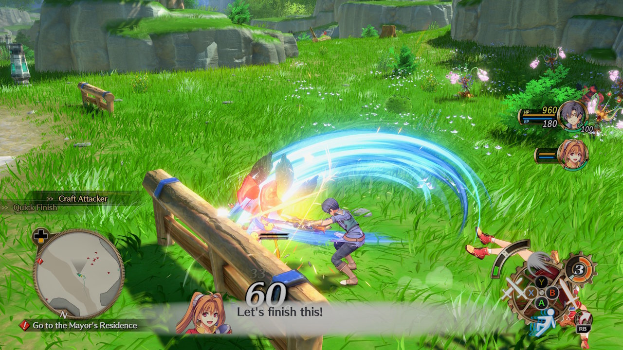 trails in the sky Trails in the Sky 1st Chapter - combate ação