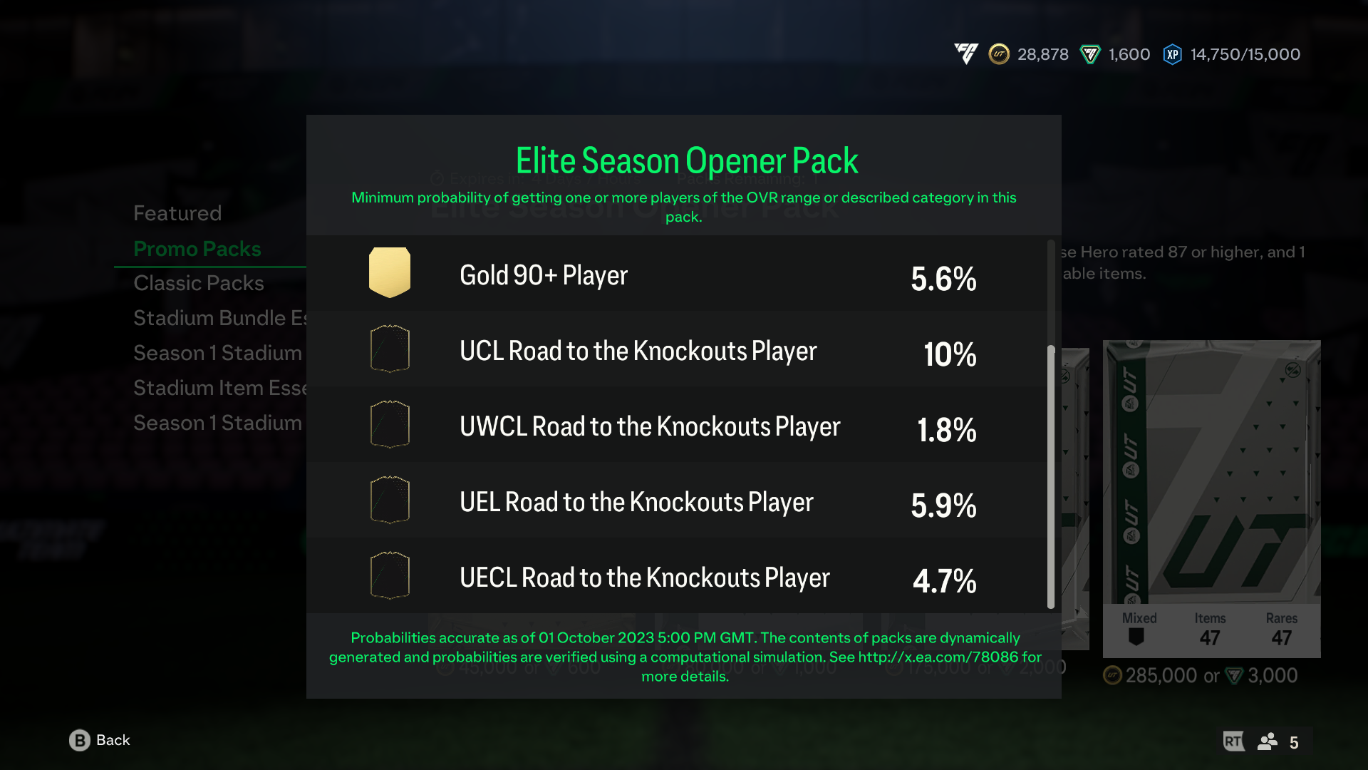 EA Sports FC loot box